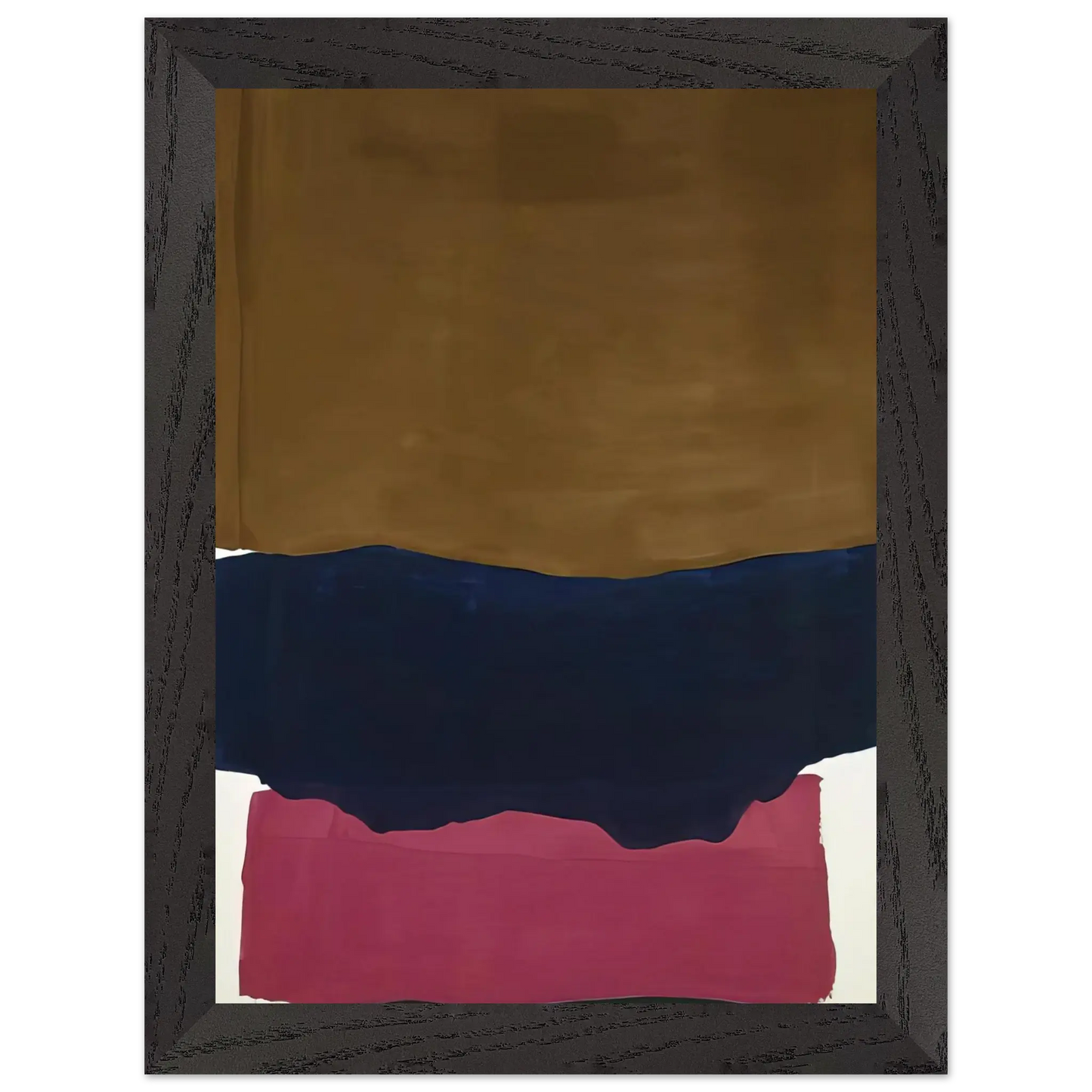 Helen Frankenthaler - Indian Summer - 1967 Wall art - 50x70 cm / 20x28 Inches - Premium Wooden Framed Poster With Fine Art Paper - Black frame