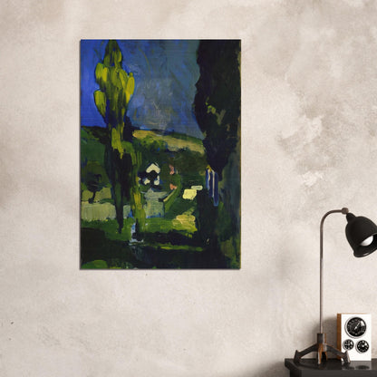 POPLARS 1900 - Andre Derain Brushed Aluminum Print - 70x100 cm / 28x40 inches | Andre Derain Aluminum Print | Andre Derain Prints