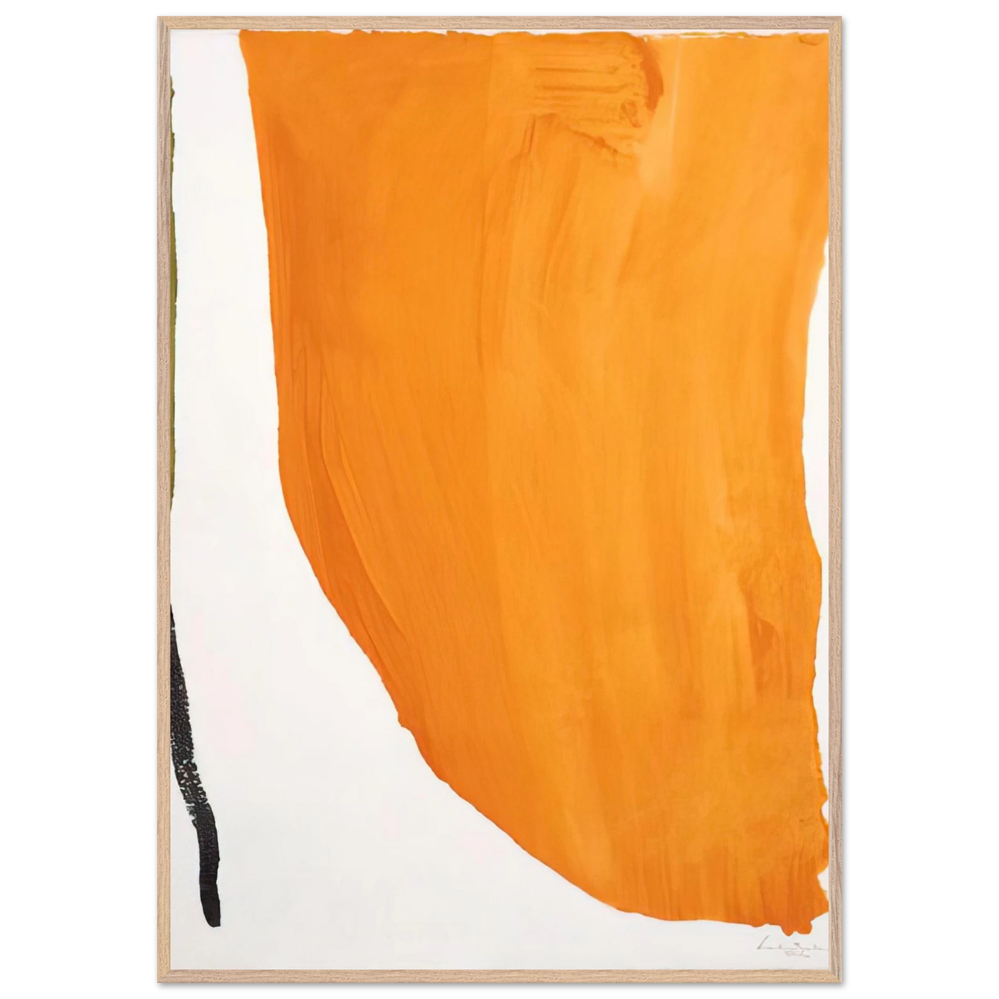 Helen Frankenthaler - Orange Downpour - 1970 Wall art - 40x50 cm / 16x20 inches - Fine Art Poster-canvas - -