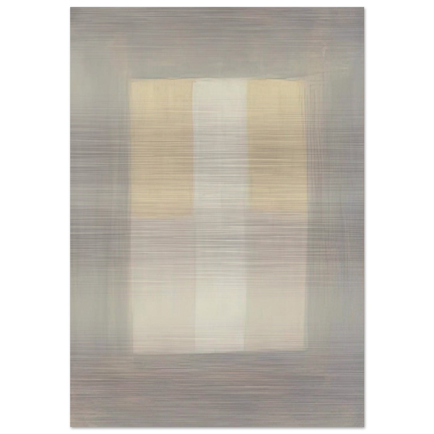 Desert Rain - Agnes Martin Brushed Aluminum Print - 70x100 cm / 28x40 inches | Agnes Martin Aluminum Print | Agnes Martin Prints