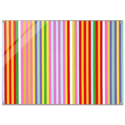 Powwow - 1969 - Gene Davis Acrylic Print - 70x100 cm / 28x40″ inches