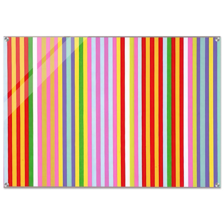 Powwow - 1969 - Gene Davis Acrylic Print - 70x100 cm / 28x40″ inches