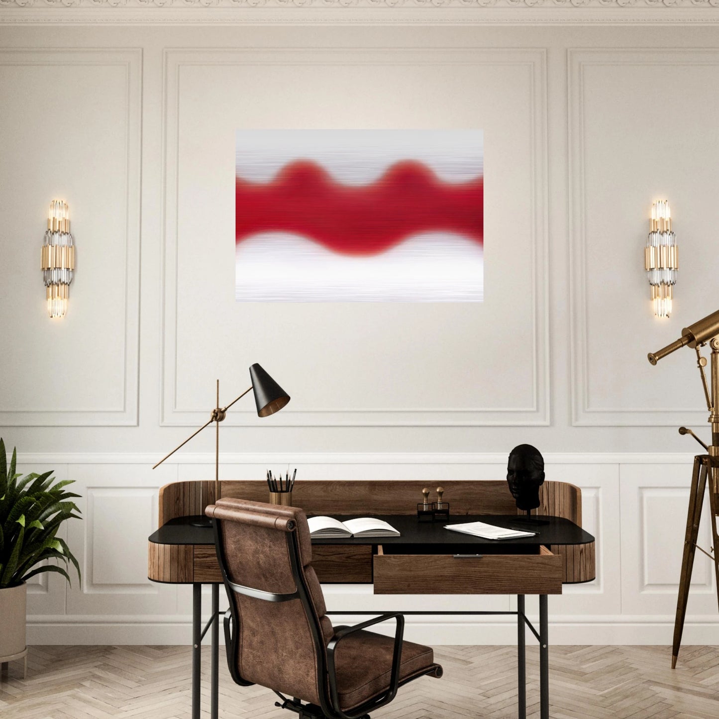 N30 - 1963 - Wojciech Fangor Brushed Aluminum Print - 70x100 cm / 28x40 inches | Wojciech Fangor Aluminum Print | Wojciech Fangor Prints