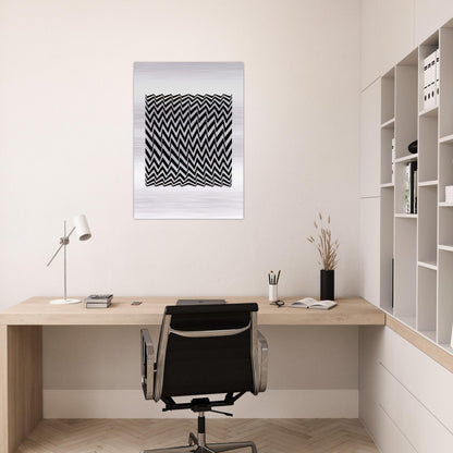 FRAGMENT 3 1965 - Bridget Riley Brushed Aluminum Print - 70x100 cm / 28x40 inches | Bridget Riley Aluminum Print | Bridget Riley Prints