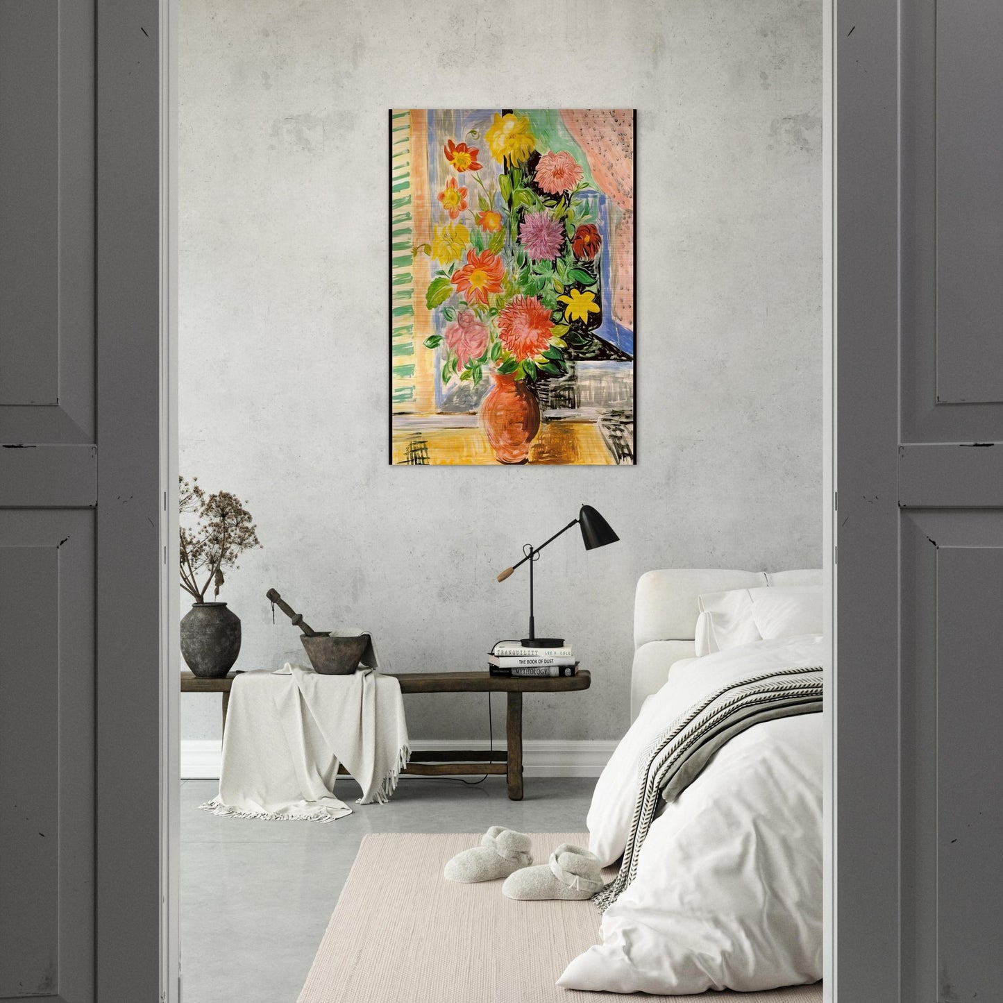 GRAND BOUQUET - Moise Kisling Brushed Aluminum Print - 70x100 cm / 28x40 inches | Moise Kisling Aluminum Print | Moise Kisling Prints