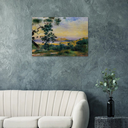View of Antibes - Pierre-Auguste Renoir Brushed Aluminum Print - 70x100 cm / 28x40 inches | Pierre-Auguste Renoir Aluminum Print | Pierre-Auguste Renoir Prints
