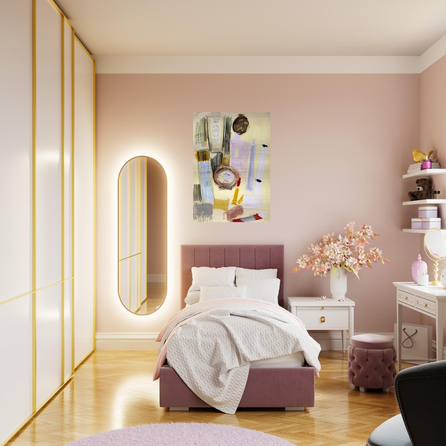 Untitled  Beauty Products  - Andy Warhol Brushed Aluminum Print - 70x100 cm / 28x40 inches | Andy Warhol Aluminum Print | Andy Warhol Prints