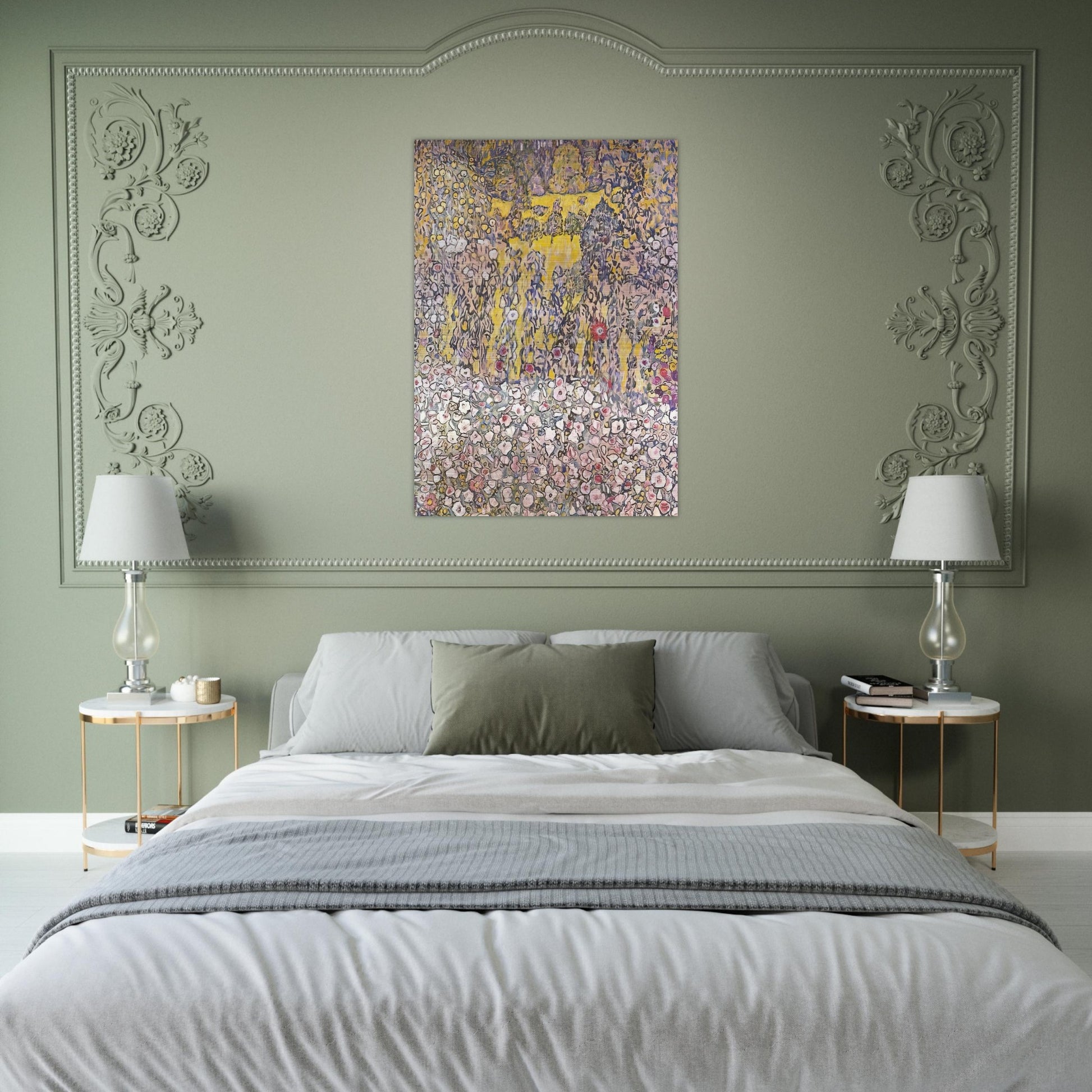 HORTICULTURAL LANDSCAPE WITH A HILLTOP - Gustav Klimt Brushed Aluminum Print - 70x100 cm / 28x40 inches | Gustav Klimt Aluminum Print | Gustav Klimt Prints