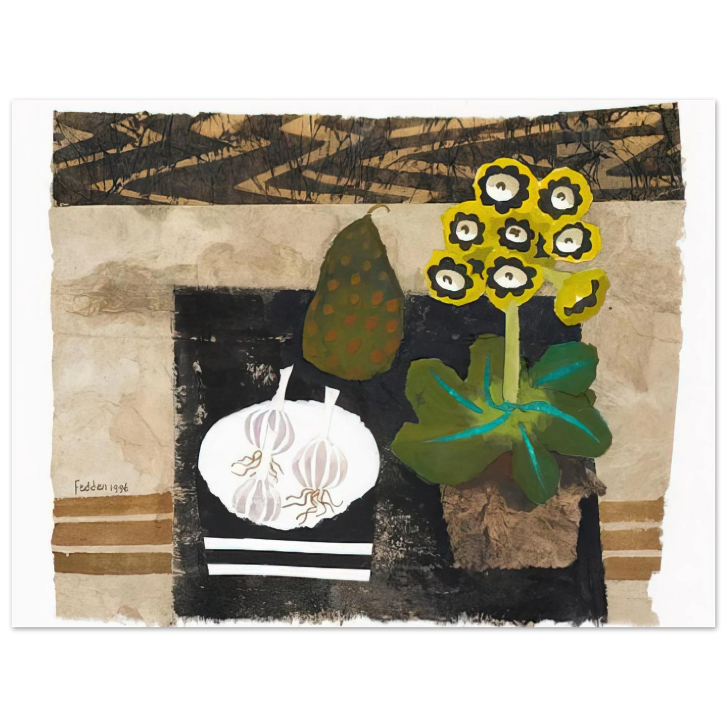 Mary Fedden - Auricula - 1996  75x100 cm / 30x40inches Fine Art Poster