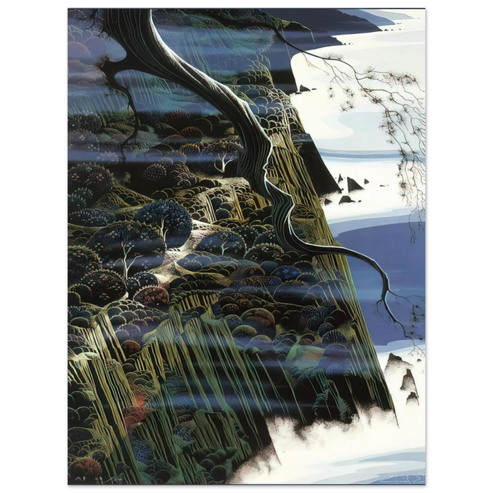 Eyvind Earle - From Out of the Sea  75x100 cm / 30x40inches Fine Art Poster