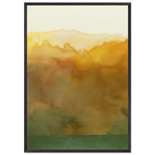 Turtle - 1977 - Ronnie Landfield 70x100 cm / 28x40 inches Framed Art Print – Black Wooden Frame