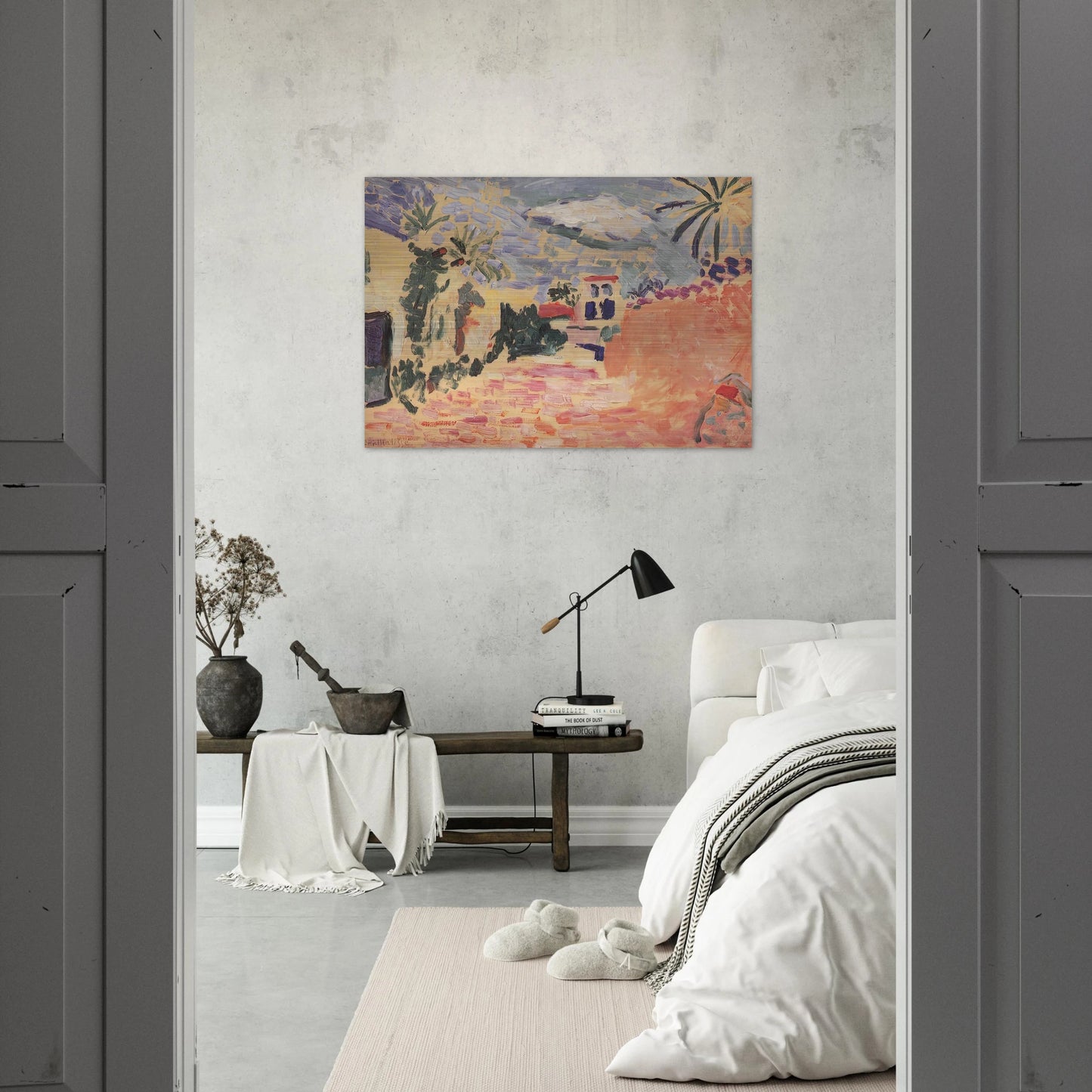 STREET AT BISKRA 1906 - Henri Matisse Brushed Aluminum Print - 70x100 cm / 28x40 inches | Henri Matisse Aluminum Print | Henri Matisse Prints