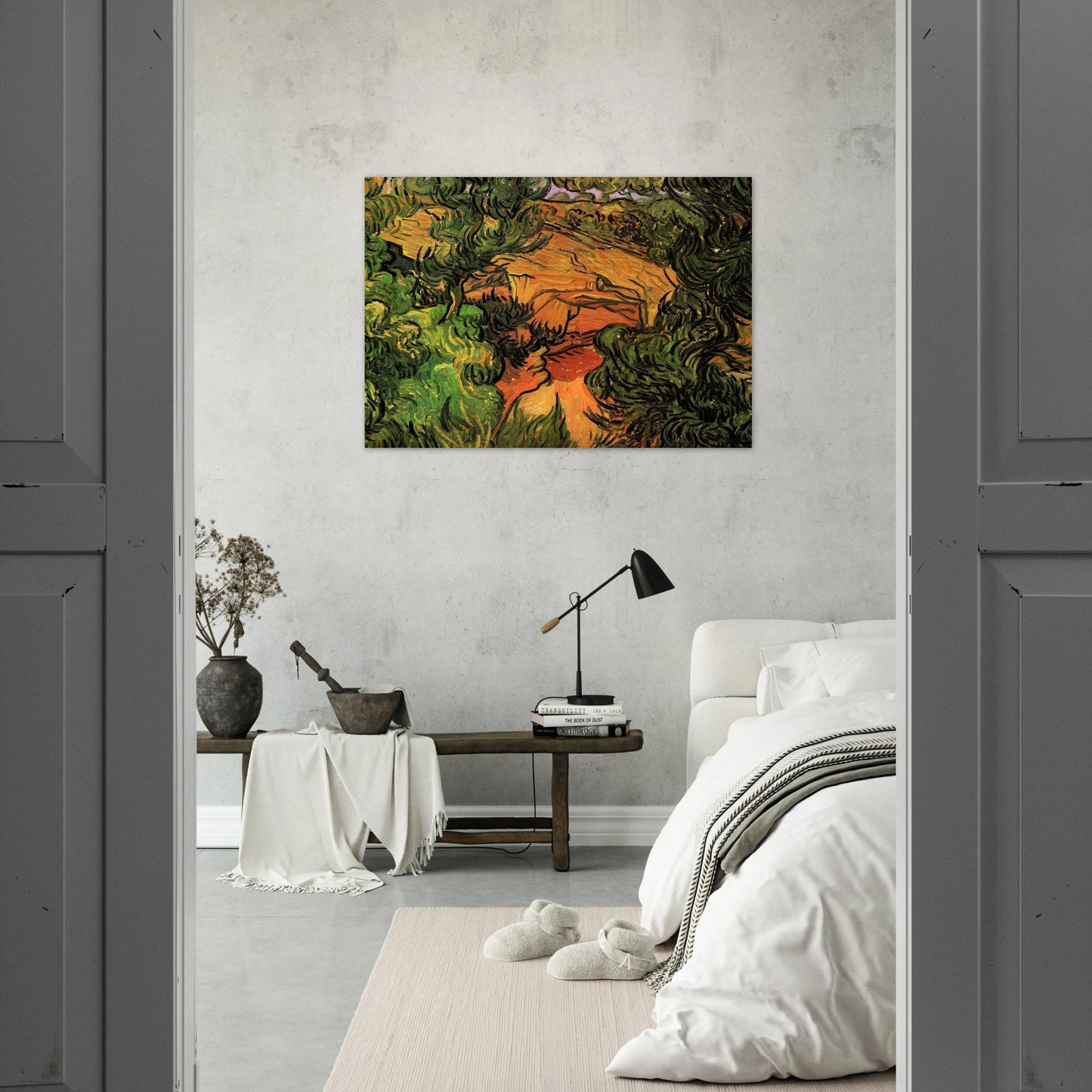 Entrance to a Quarry - Vincent van Gogh Brushed Aluminum Print - 70x100 cm / 28x40 inches | Vincent van Gogh Aluminum Print | Vincent van Gogh Prints