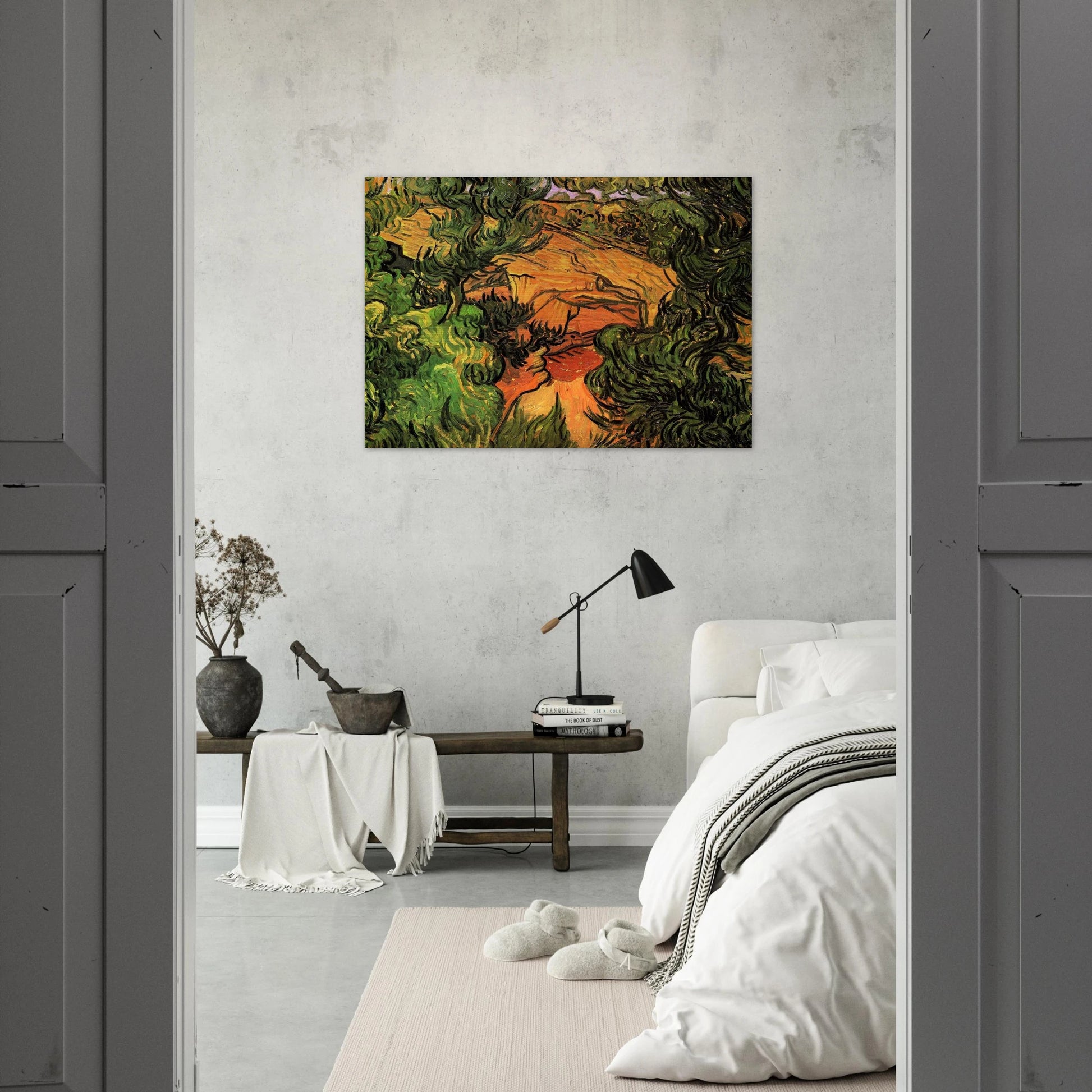 Entrance to a Quarry - Vincent van Gogh Brushed Aluminum Print - 70x100 cm / 28x40 inches | Vincent van Gogh Aluminum Print | Vincent van Gogh Prints
