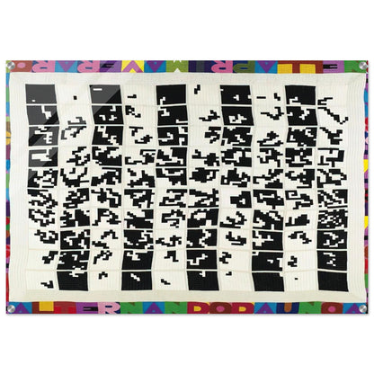 ALTERNANDO DA UNO A CENTO E VICEVERSA 1977 - Alighiero Boetti Acrylic Print - 70x100 cm / 28x40″ inches