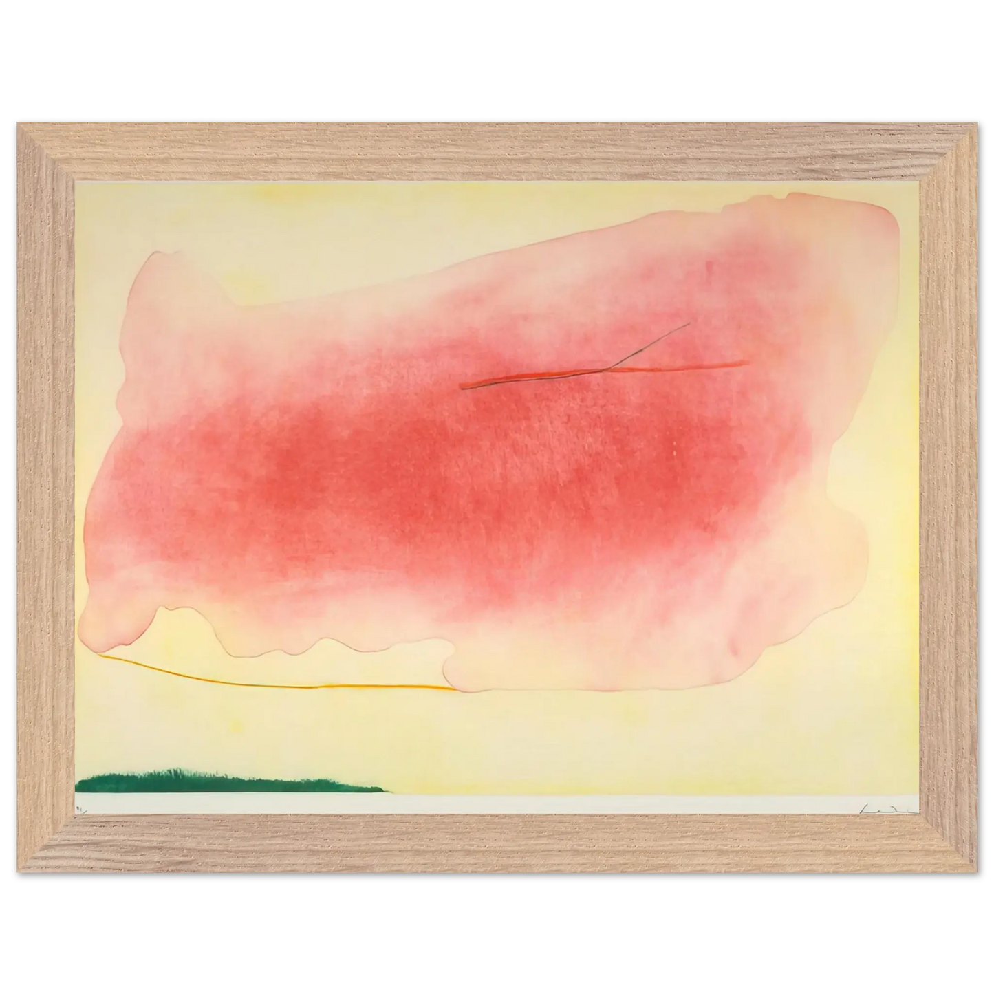 Helen Frankenthaler - Nepenthe - 1972 Wall art - 30x40 cm / 12x16 Inches - Premium Wooden Framed Poster With Fine Art Paper - Wood frame
