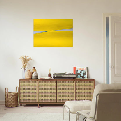Amarillo - 1971 - Carmen Herrera Brushed Aluminum Print - 70x100 cm / 28x40 inches | Carmen Herrera Aluminum Print | Carmen Herrera Prints