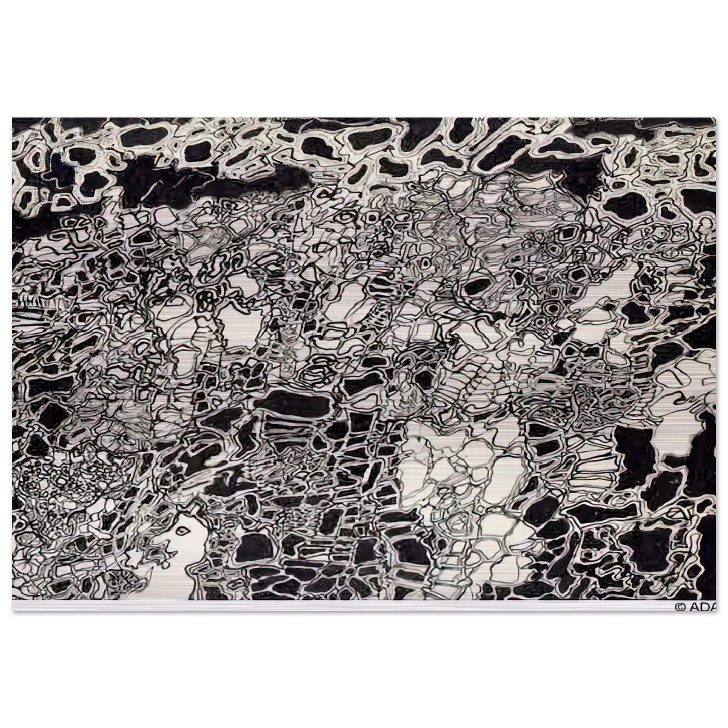BRIGHT METEOR - Jean Dubuffet Brushed Aluminum Print - 70x100 cm / 28x40 inches | Jean Dubuffet Aluminum Print | Jean Dubuffet Prints