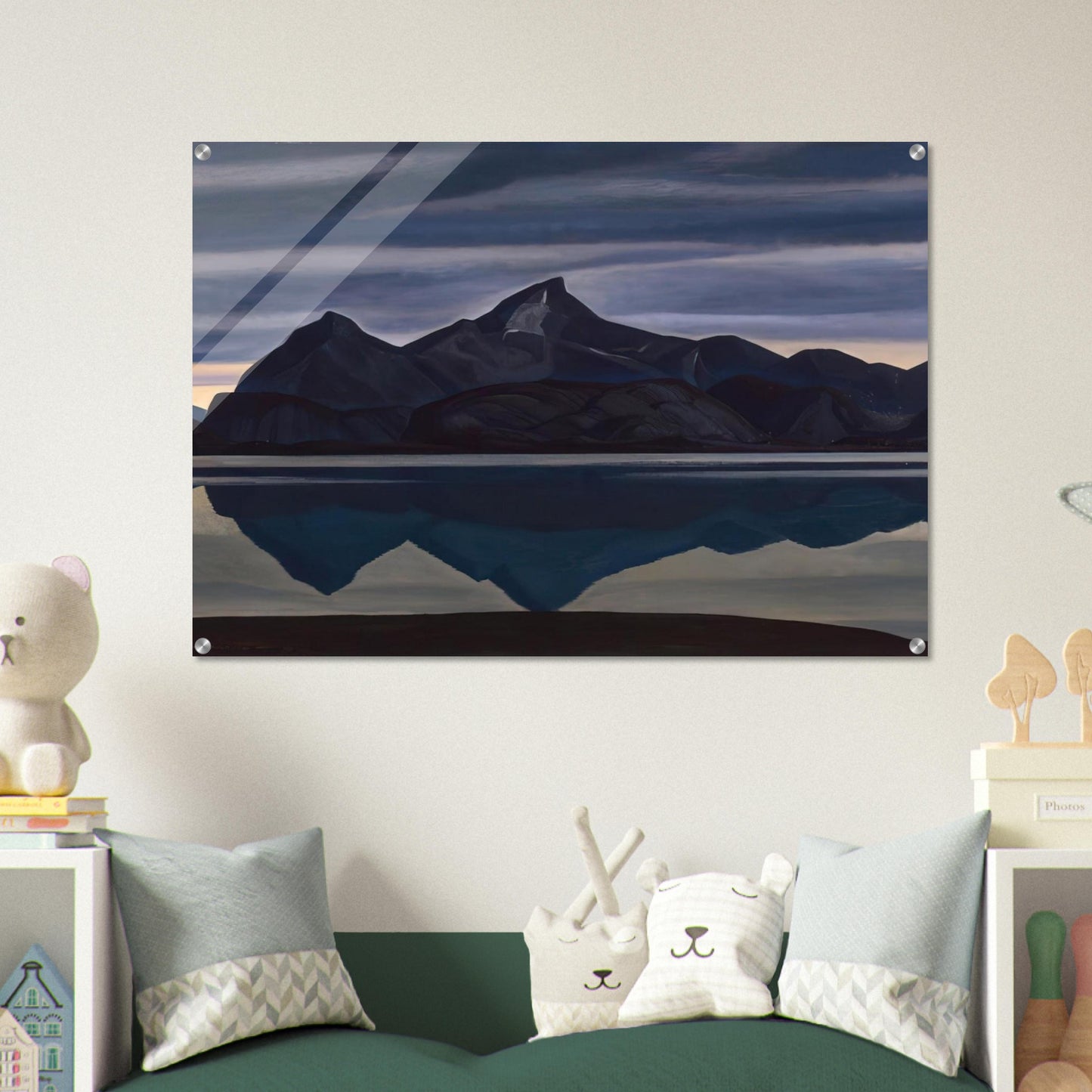 Mirrored Mountain, South Greenland - Rockwell Kent Acrylic Print - 70x100 cm / 28x40″ inches | Rockwell Kent Wall Art | Rockwell Kent Prints