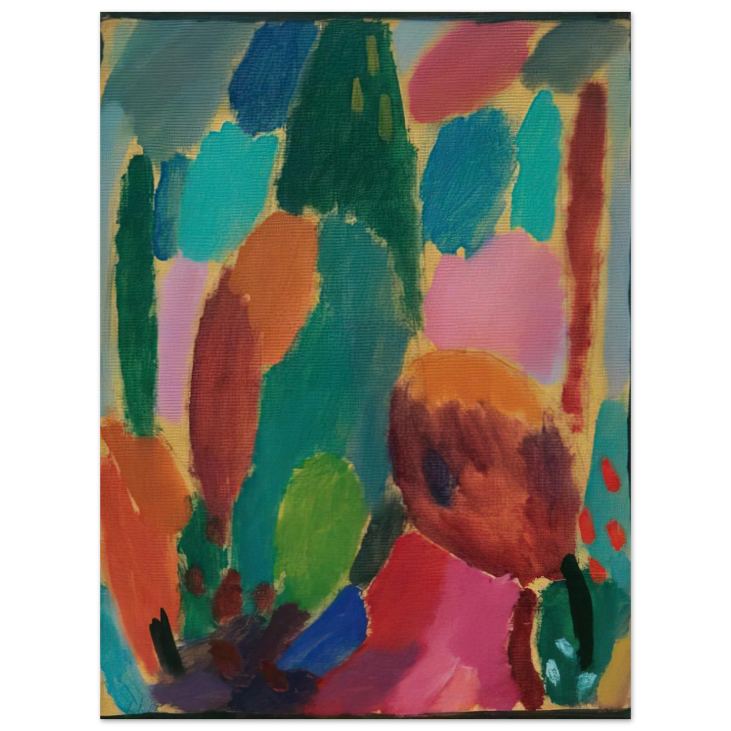 Alexej von Jawlensky - VARIATION Z RTLICHKEITEN 1917  75x100 cm / 30x40inches Fine Art Poster