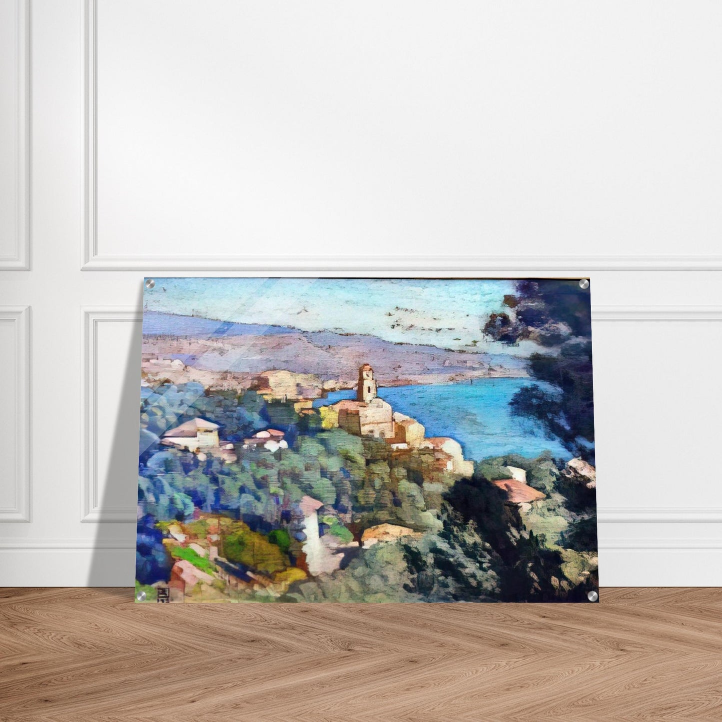 MORTULA AT GRIMALDI - Theo van Rysselberghe Acrylic Print - 70x100 cm / 28x40″ inches