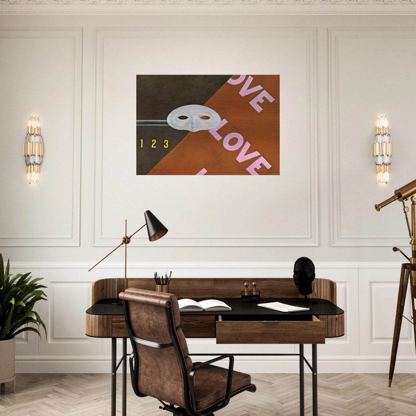 Love, Love, Love Gertrude Stein - 1928 - Charles Demuth Brushed Aluminum Print - 70x100 cm / 28x40 inches | Charles Demuth Aluminum Print | Charles Demuth Prints