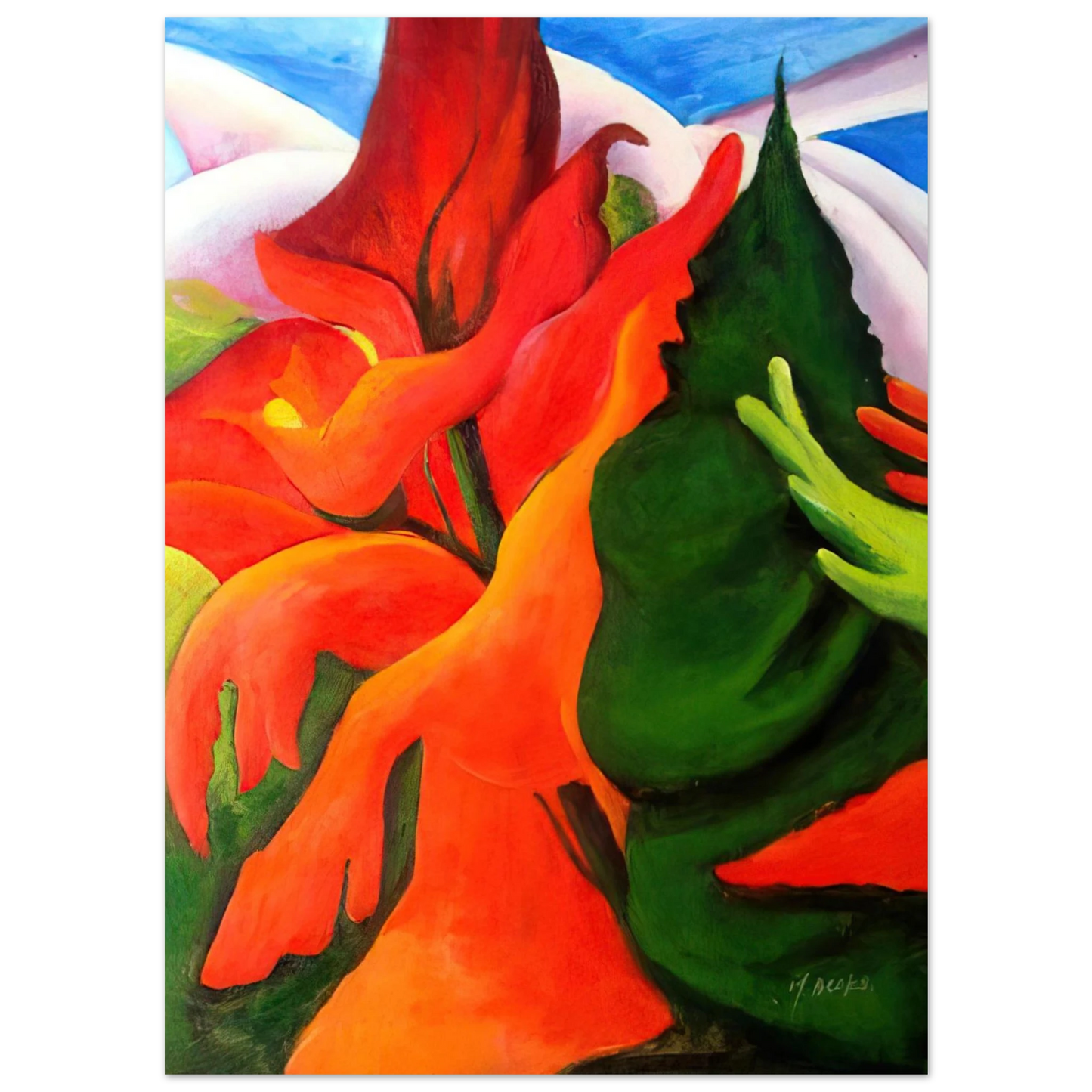 Georgia O'Keeffe - Melting Volcano Fine Art Poster