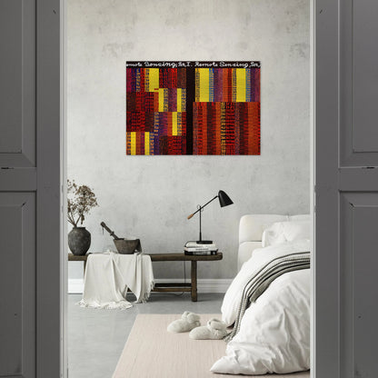 Remote Sensing, Per I  II - 1979 - Alfred Jensen Brushed Aluminum Print - 70x100 cm / 28x40 inches | Alfred Jensen Aluminum Print | Alfred Jensen Prints