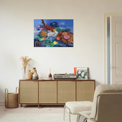 Flowers No. 2 - 1974 - Gebre Kristos Desta Brushed Aluminum Print - 70x100 cm / 28x40 inches | Gebre Kristos Desta Aluminum Print | Gebre Kristos Desta Prints