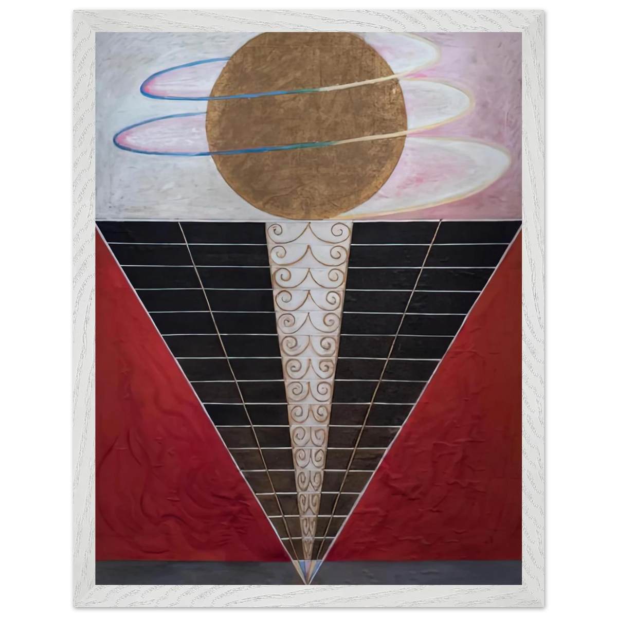 Hilma af Klint - ALTARPIECE NO 2 1915 Wall art - 60x80 cm / 24x32 inches - Premium Wooden Framed Poster With Fine Art Paper-canvas - Black frame