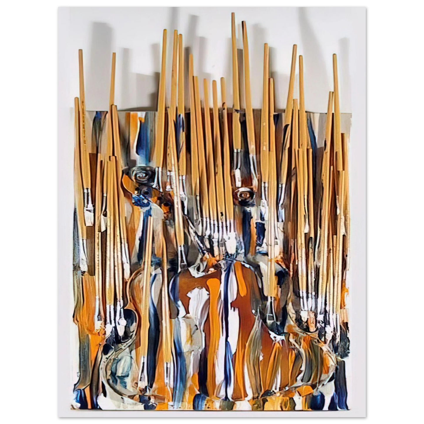 Arman - Paintbrushes  Violin - II - 1980  75x100 cm / 30x40inches Fine Art Poster