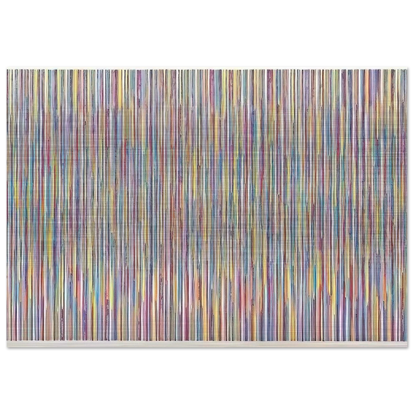 Monet's Garden - 1980 - Gene Davis Brushed Aluminum Print - 70x100 cm / 28x40 inches | Gene Davis Aluminum Print | Gene Davis Prints