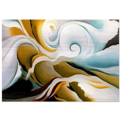 Nature Forms Gasp - Georgia O'Keeffe Brushed Aluminum Print - 70x100 cm / 28x40 inches | Georgia O'Keeffe Aluminum Print | Georgia O'Keeffe Prints