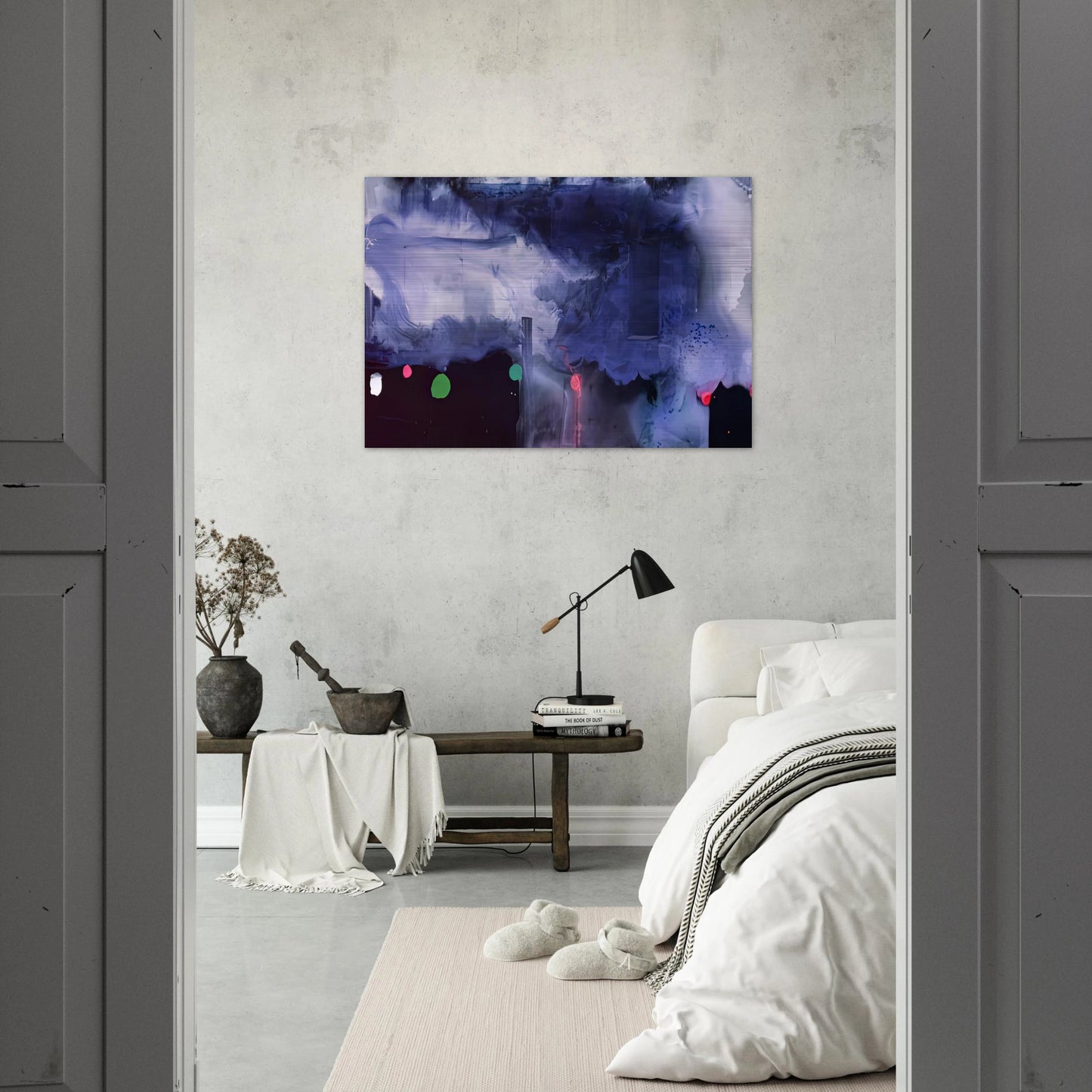 Star Gazing, 1989- - Helen Frankenthaler Brushed Aluminum Print - 70x100 cm / 28x40 inches | Helen Frankenthaler Aluminum Print | Helen Frankenthaler Prints