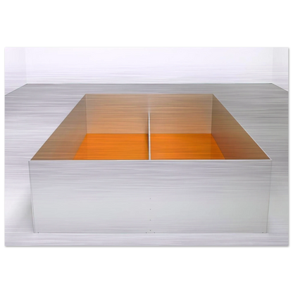 Untitled Menziken - 1989 - Donald Judd Brushed Aluminum Print - 70x100 cm / 28x40 inches | Donald Judd Aluminum Print | Donald Judd Prints