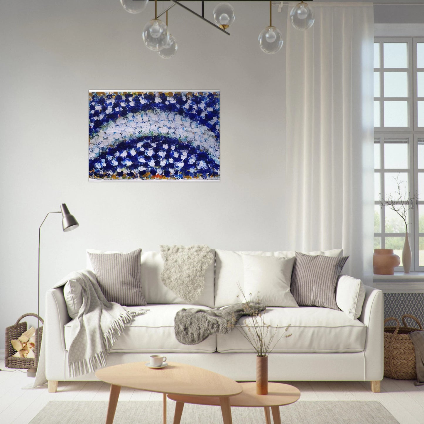 Intensive Crescent - 1985 - Richard Pousette-Dart Brushed Aluminum Print - 70x100 cm / 28x40 inches | Richard Pousette-Dart Aluminum Print | Richard Pousette-Dart Prints