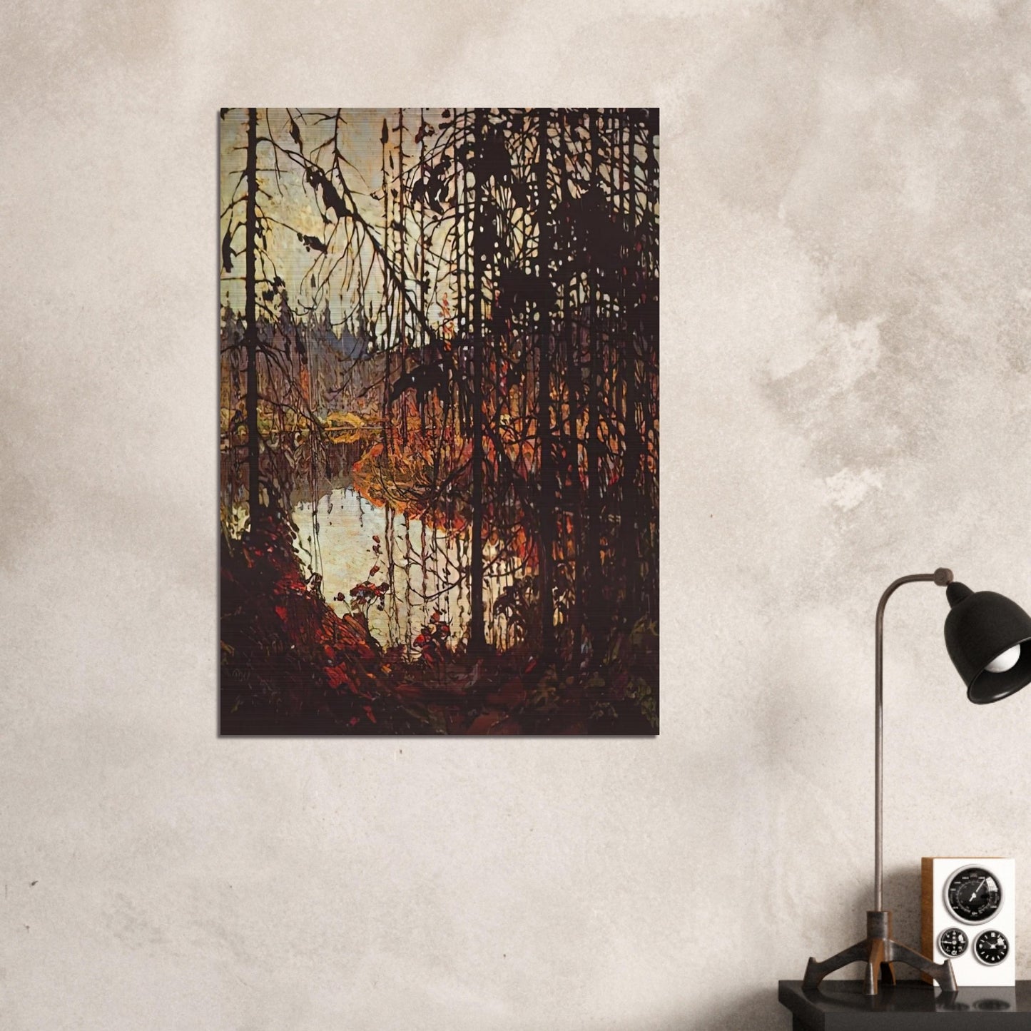 NORTHERN RIVER 1915 - Tom Thomson Brushed Aluminum Print - 70x100 cm / 28x40 inches | Tom Thomson Aluminum Print | Tom Thomson Prints