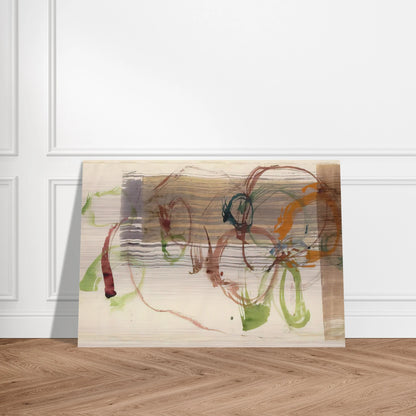New River Watercolor, Series I, No. 3 - 1988 - John Cage Brushed Aluminum Print - 70x100 cm / 28x40 inches | John Cage Aluminum Print | John Cage Prints