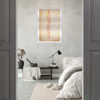 ANGLE STUDY LARGE TRADEMARK 1962 - Edward Ruscha Brushed Aluminum Print - 70x100 cm / 28x40 inches | Edward Ruscha Aluminum Print | Edward Ruscha Prints