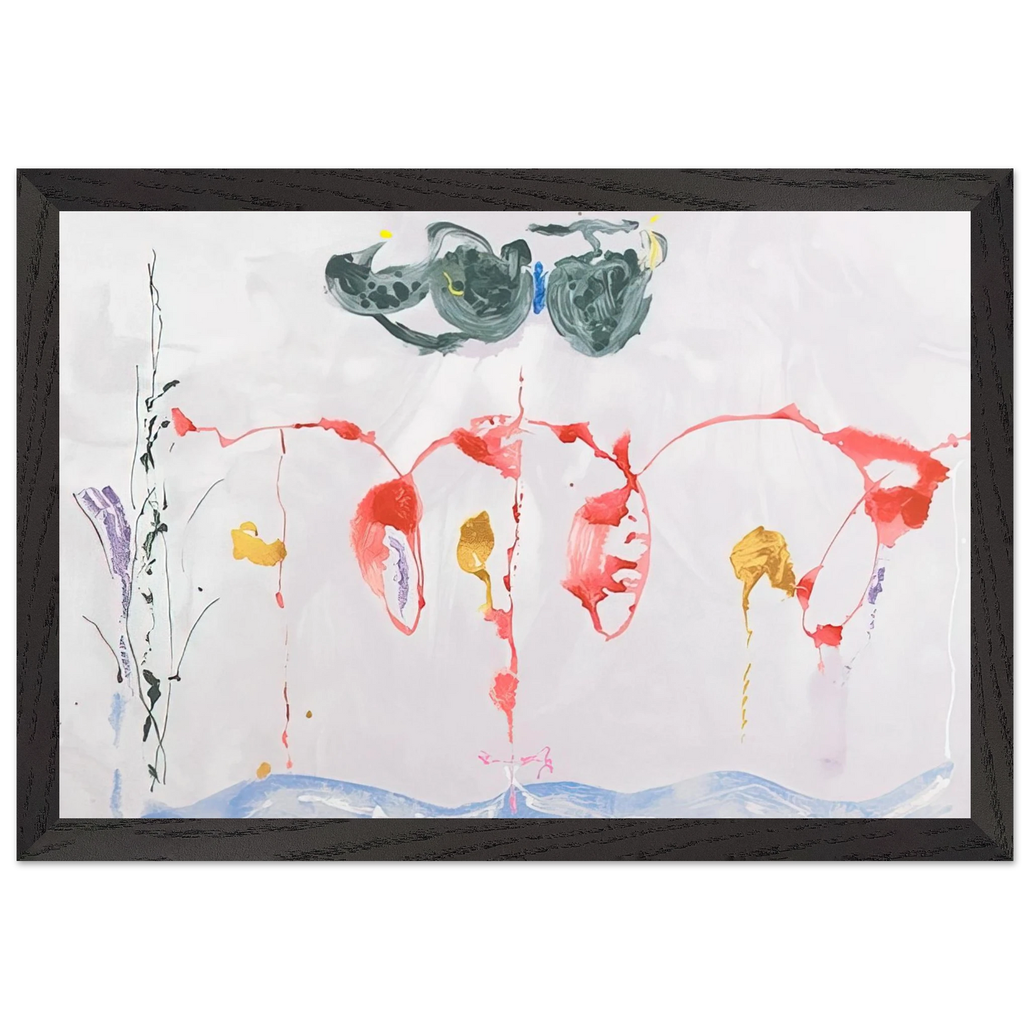 Helen Frankenthaler - Aerie - 2009 Wall art - 75x100 cm / 30x40 inches - Fine Art Poster-canvas - -