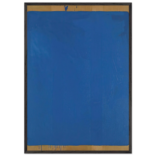 Monocromo blu - 1961 - Mario Schifano 70x100 cm / 28x40 inches Framed Art Print – Black Wooden Frame