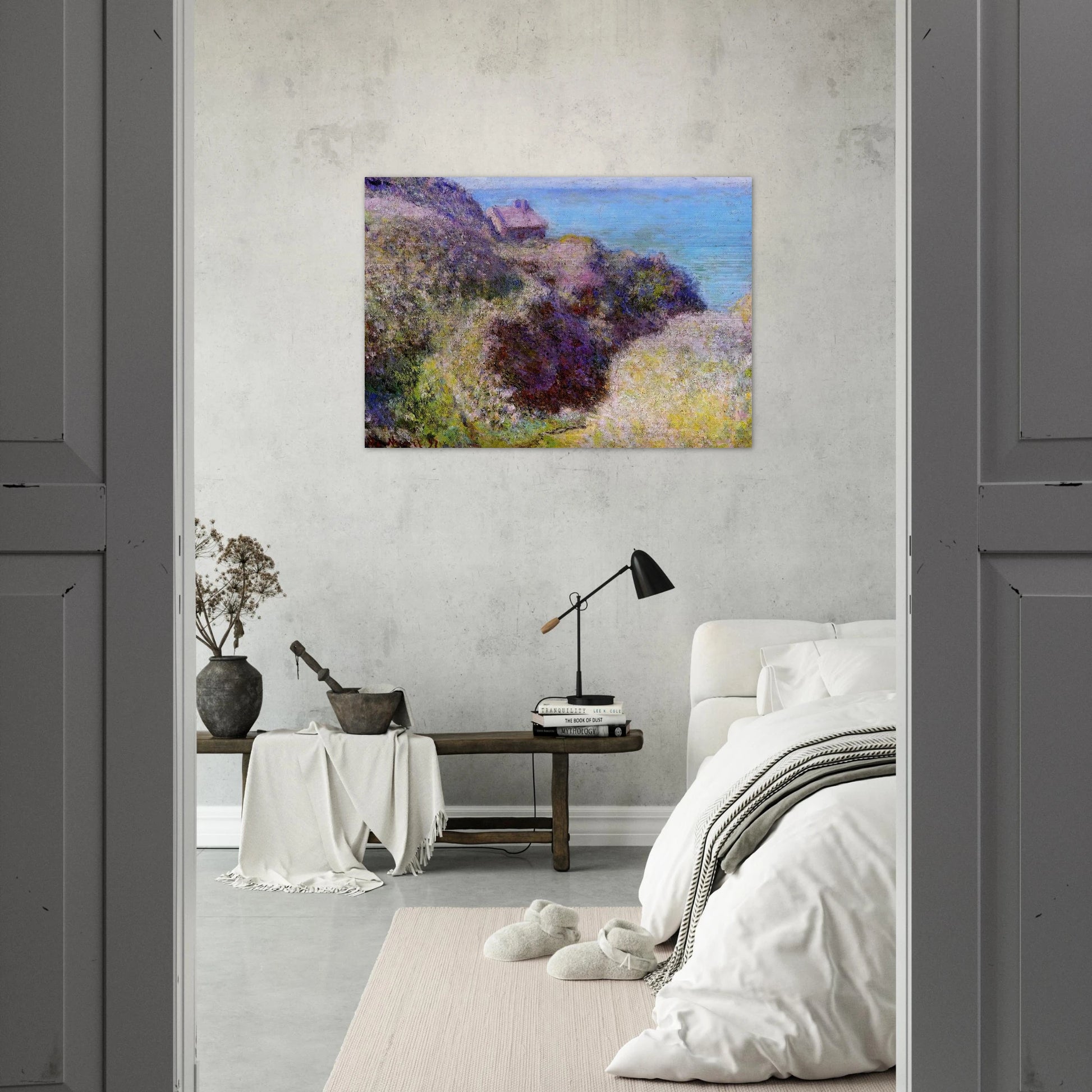 The Gorge at Varengeville, Late Afternoon - claude monet Brushed Aluminum Print - 70x100 cm / 28x40 inches | claude monet Aluminum Print | claude monet Prints