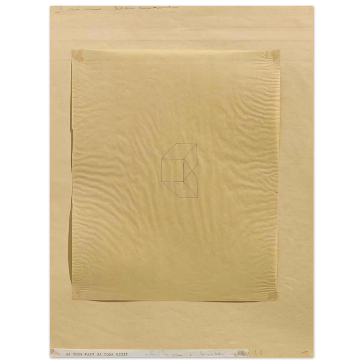 Alighiero Boetti - MA COSA FAI MA COSA DICI 1972  75x100 cm / 30x40inches Fine Art Poster