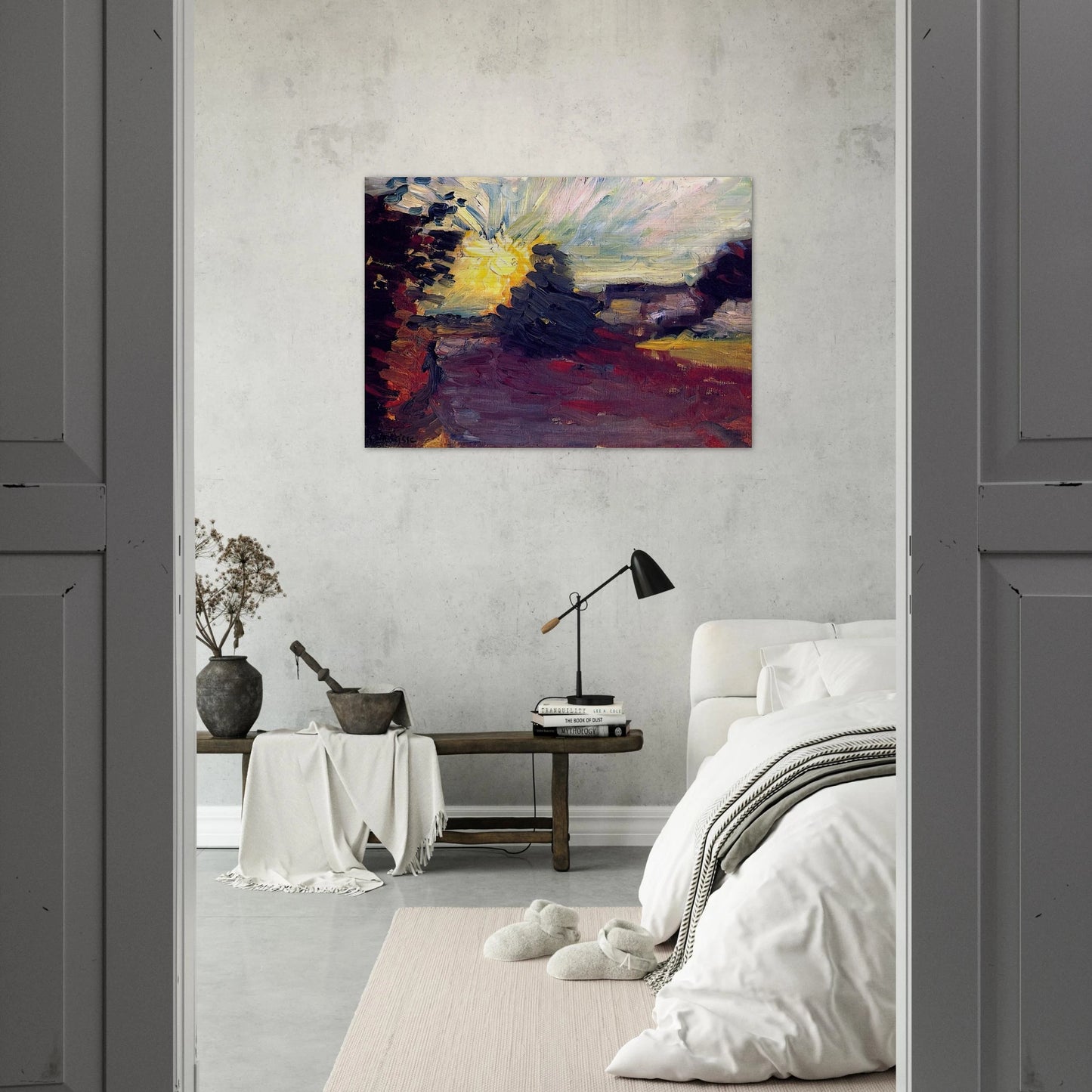 SUNSET IN CORSICA 1898 - Henri Matisse Brushed Aluminum Print - 70x100 cm / 28x40 inches | Henri Matisse Aluminum Print | Henri Matisse Prints