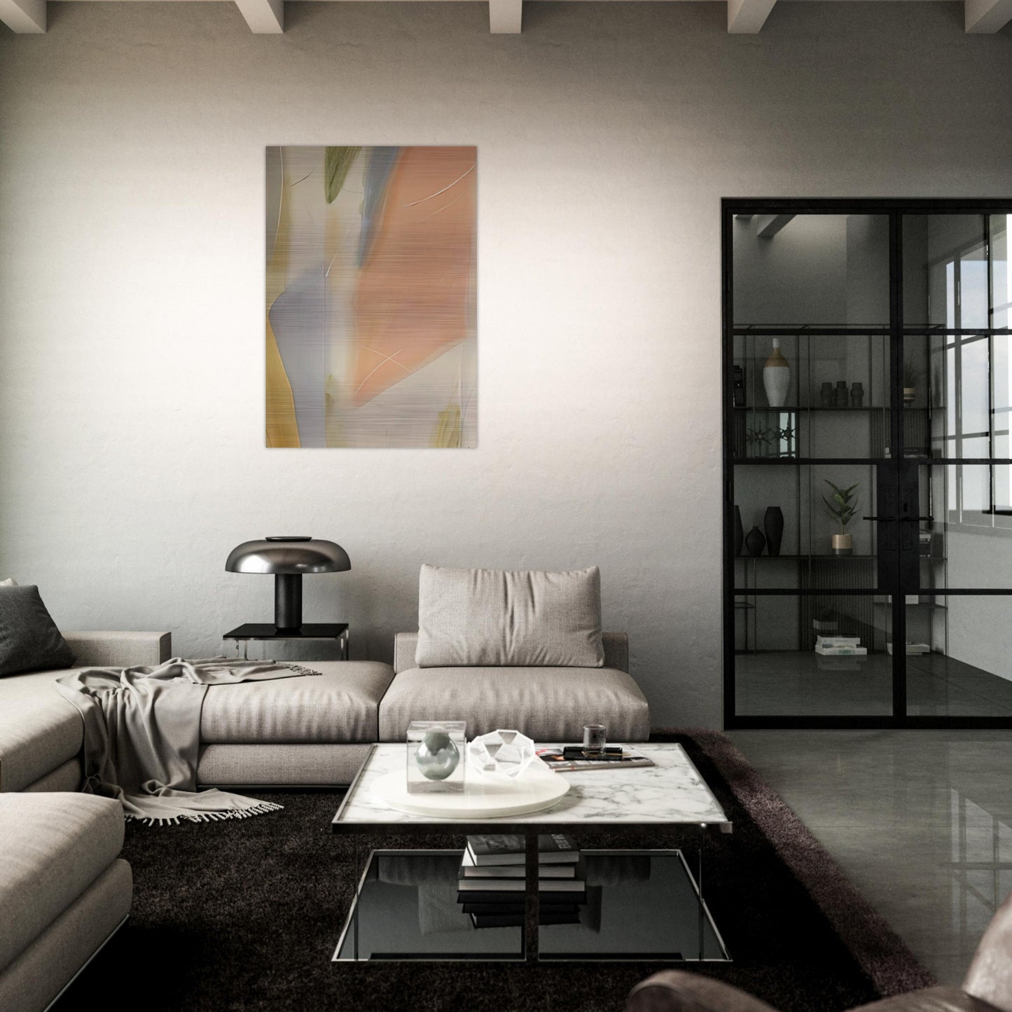 Untitled - 1987 - Larry Zox Brushed Aluminum Print - 70x100 cm / 28x40 inches | Larry Zox Aluminum Print | Larry Zox Prints