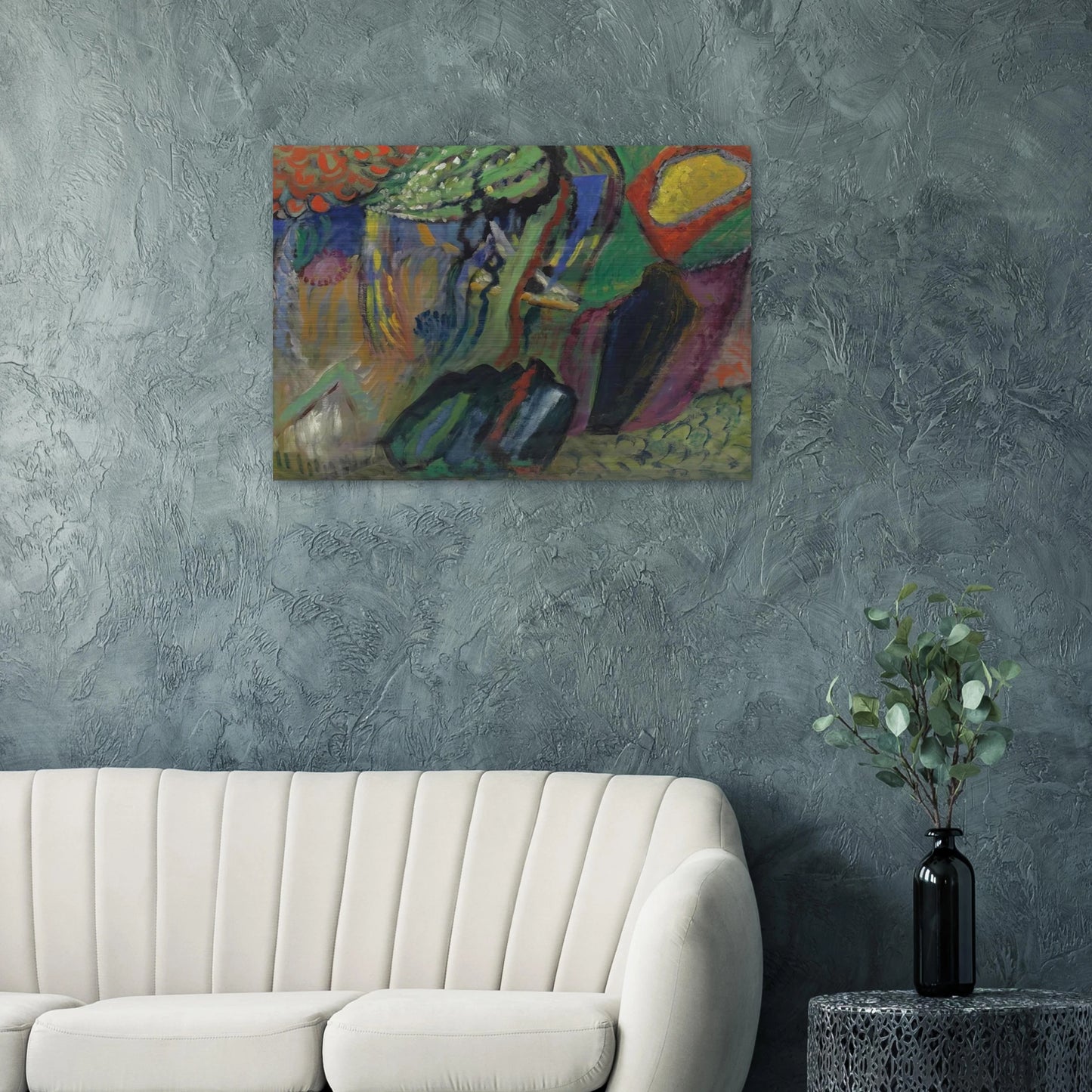 ABSTRACT COMPOSITION - Gabriele Munter Brushed Aluminum Print - 70x100 cm / 28x40 inches | Gabriele Munter Aluminum Print | Gabriele Munter Prints