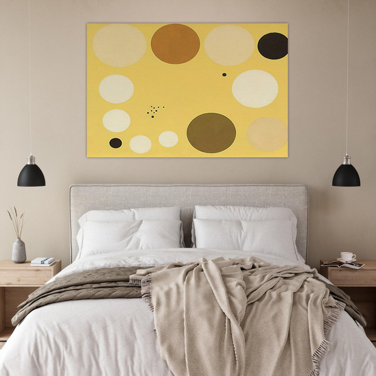 Carta celeste en amarillo n° 1 - 1953 1 - Lolo Soldevilla Art Prints - 100x150 cm / 40x60″ inches | Lolo Soldevilla Poster | Lolo Soldevilla Prints