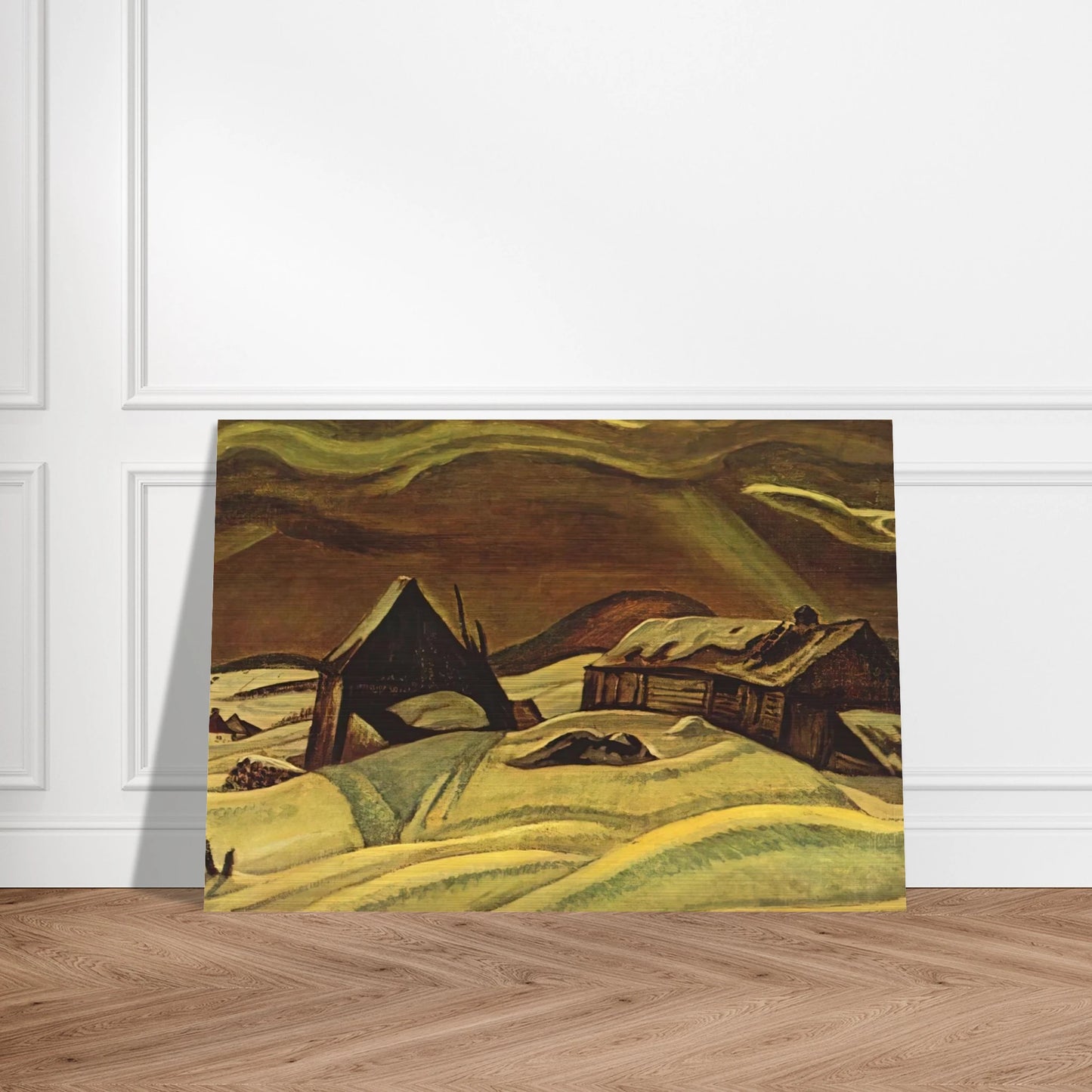 Grey Day, Laurentians - 1928 - A.Y. Jackson Brushed Aluminum Print - 70x100 cm / 28x40 inches | A.Y. Jackson Aluminum Print | A.Y. Jackson Prints