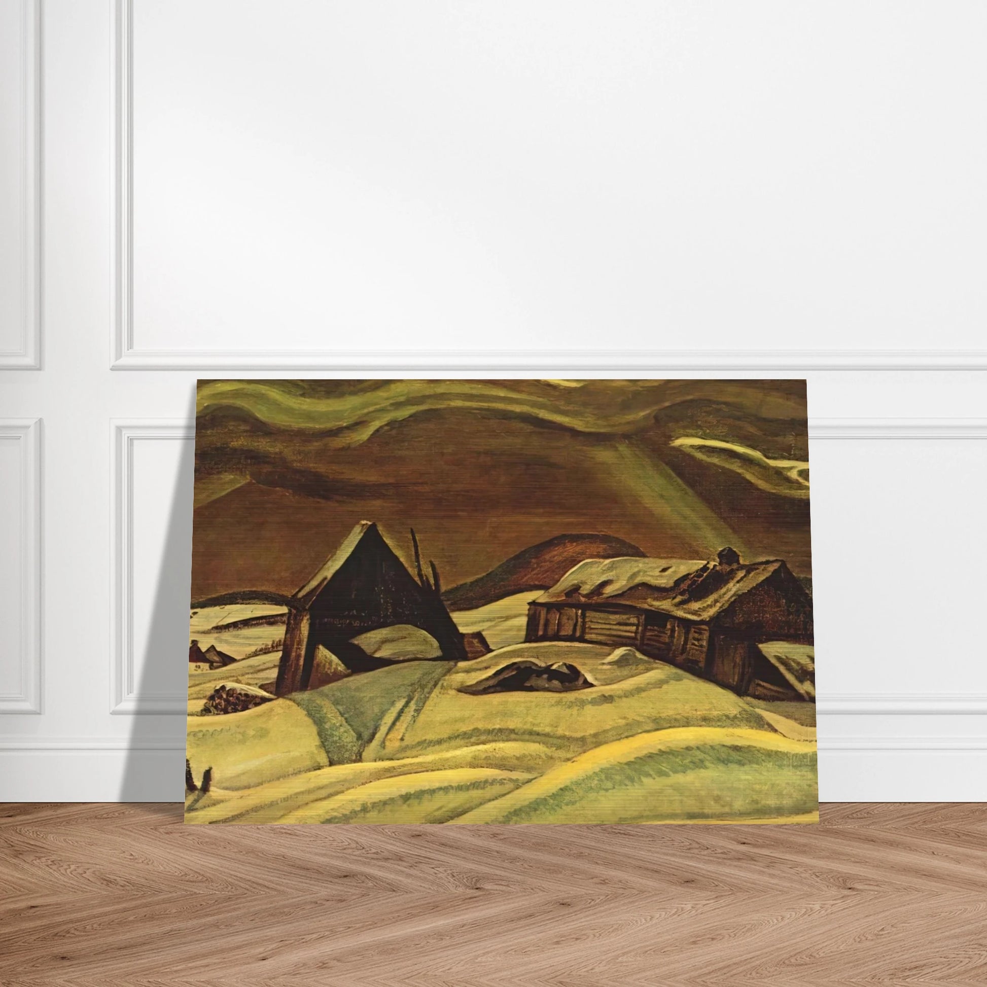 Grey Day, Laurentians - 1928 - A.Y. Jackson Brushed Aluminum Print - 70x100 cm / 28x40 inches | A.Y. Jackson Aluminum Print | A.Y. Jackson Prints