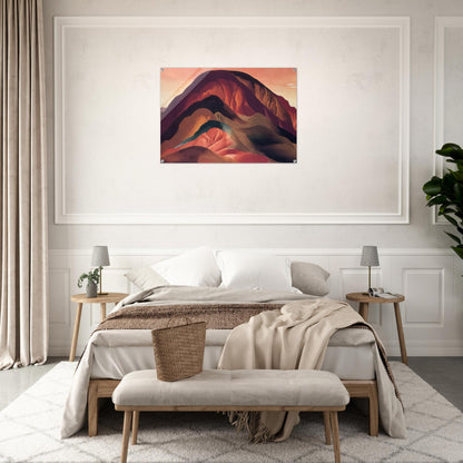 Rust Red Hills - Georgia O'Keeffe Acrylic Print - 70x100 cm / 28x40″ inches